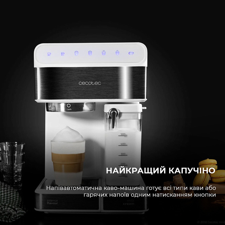 Кофеварка рожковая CECOTEC Power Instant-ccino 20 Touch Bianca