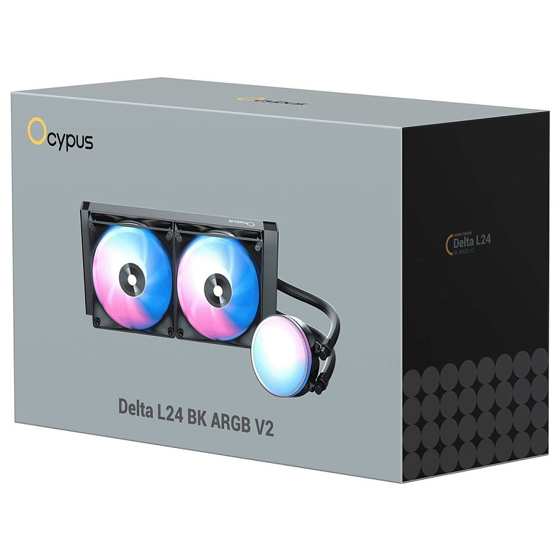 Система жидкостного охлаждения Ocypus DELTA L24 BK ARGB V2 (DELTA-L24-BK2AAWNN02X-GL)