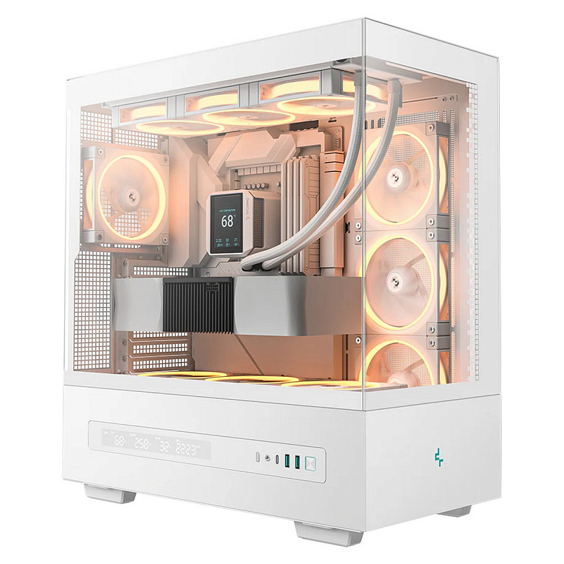 Корпус DeepCool CH690 Digital White (R-CH690-WHNNA0D-G-1) без БП