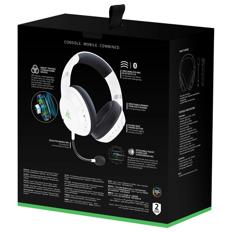 Гарнитура RAZER Kaira Pro для Xbox, white (RZ04-03470300-R3M1)