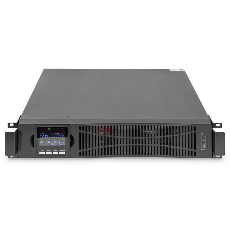 ИБП DIGITUS OnLine, 1500VA/1500W, LCD, 8xC13, RJ45, RS232, USB, Rack/Tower