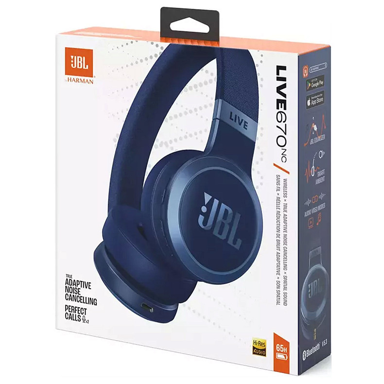 Наушники JBL LIVE 670NC (Blue) JBLLIVE670NCBLU