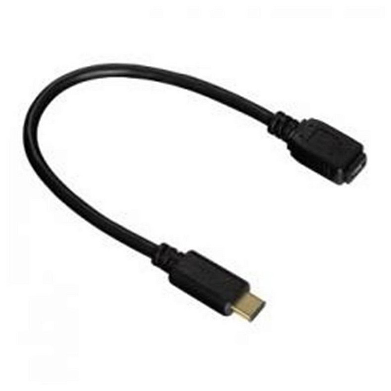 Кабель ATcom USB 2.0AF - Type-C OTG, 0.1м, пакет