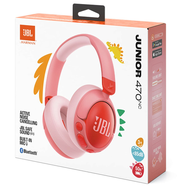 Навушники JBL JR 470 NC Pink (JBLJR470NCPIK)