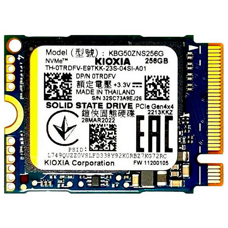 SSD диск Kioxia BG5 M.2 2230 NVMe PCIe 4.0 x4 (KBG50ZNS256G) 256GB
