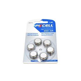 Батарейка PKCELL ZA675 BL 6шт (ZA675-6B/20410)