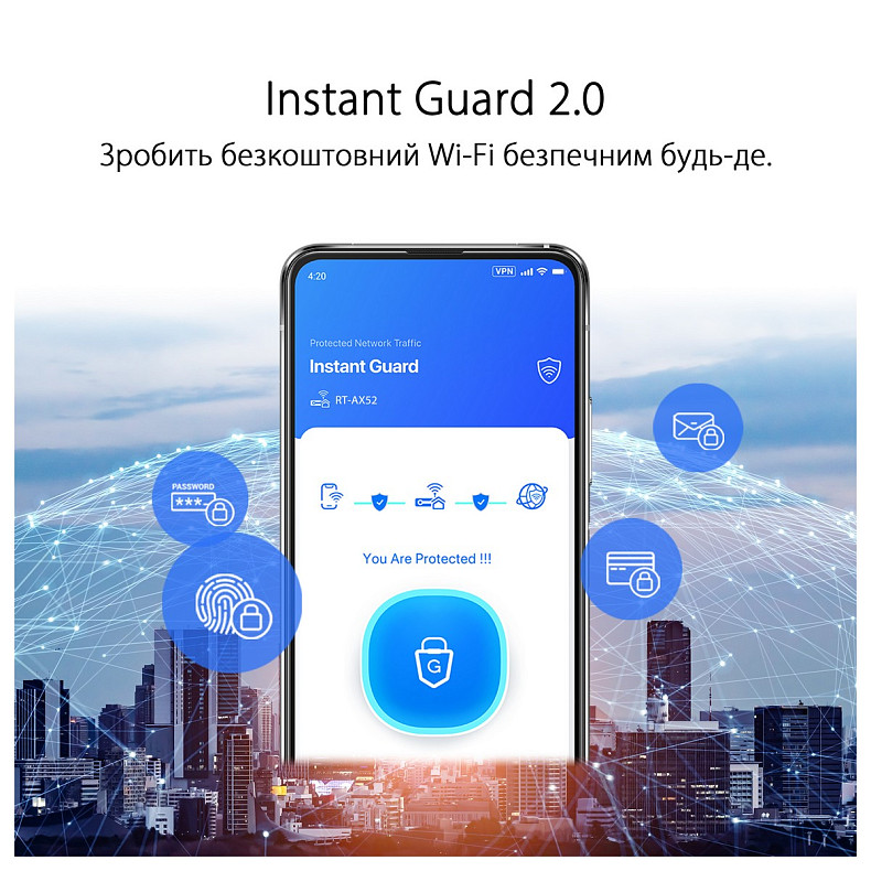 Wi-Fi Роутер Asus RT-AX52 (90IG08T0-MO3H00)