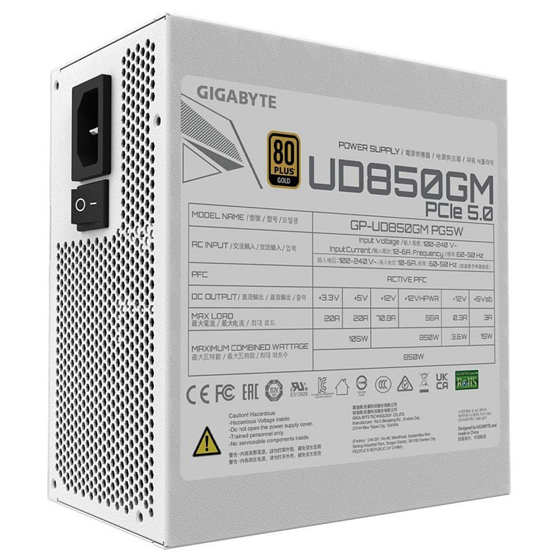 Блок питания ATX2.31 850W GP-UD850GM PG5W GIGABYTE