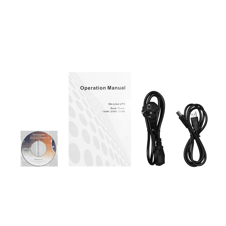 ИБП 2E OD2000RT, 2000VA/1800W, RT2U, LCD, USB, 4xSchuko