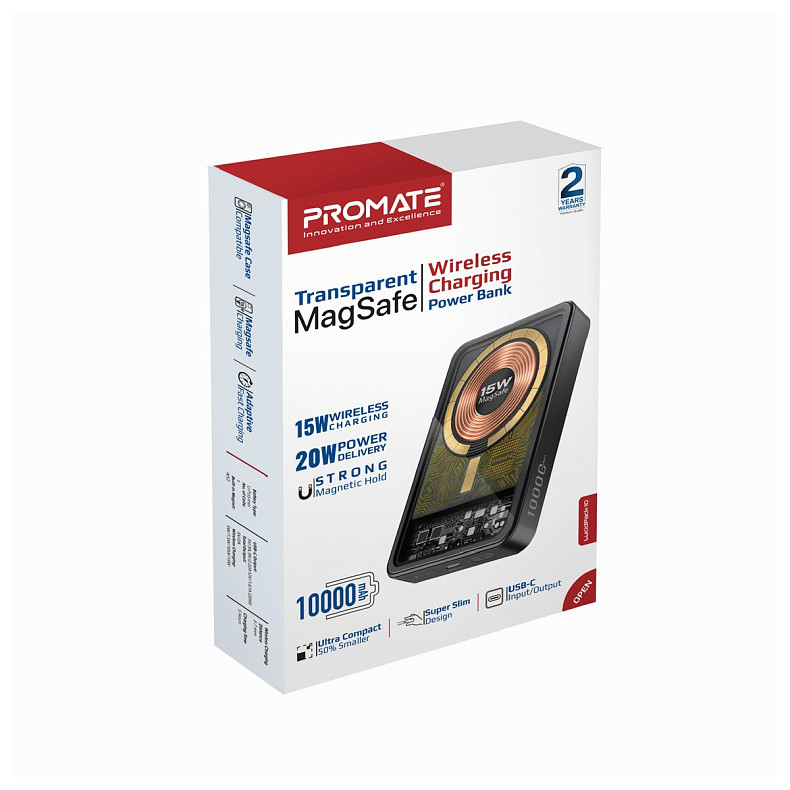 Универсальная мобильная батарея Promate LucidPack-10 10000mAh 20W Black (lucidpack-10.black)