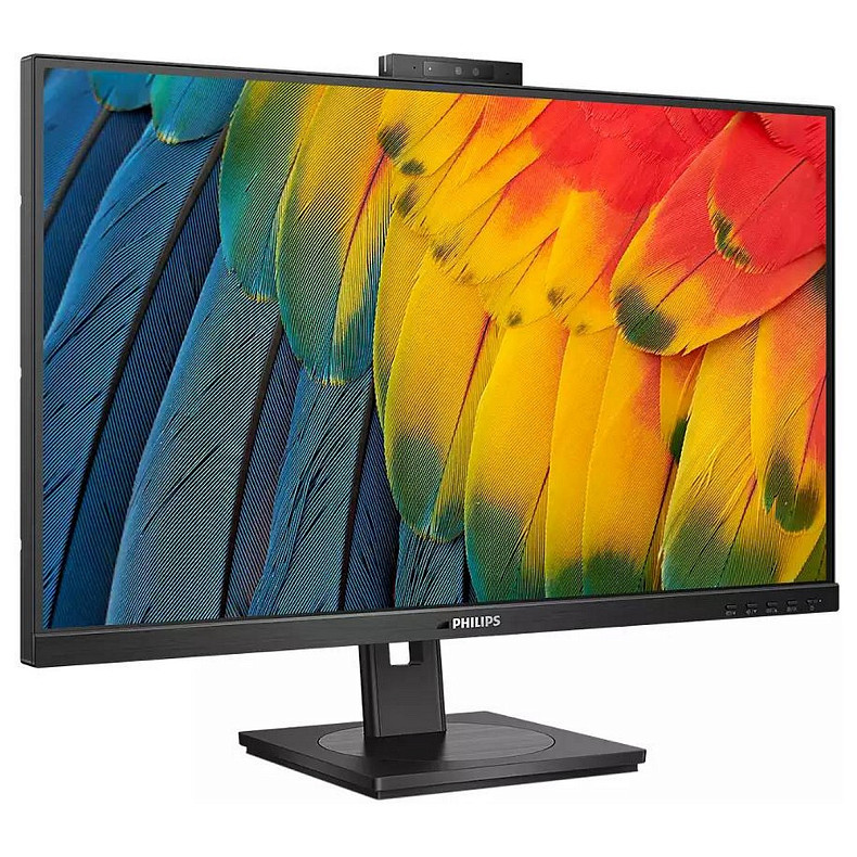 TFT 27" Philips 27B1U5601H, QHD, IPS, 75Гц, HDMI, DP, USB-C, RJ-45, USB-hub, cam, HAS, Pivot,