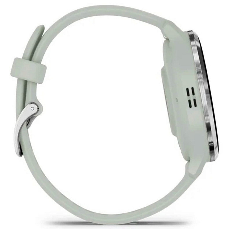 Спортивные часы GARMIN Venu 3s Silver Stainless Steel Bezel with Sage Gray Case and Silicone Band