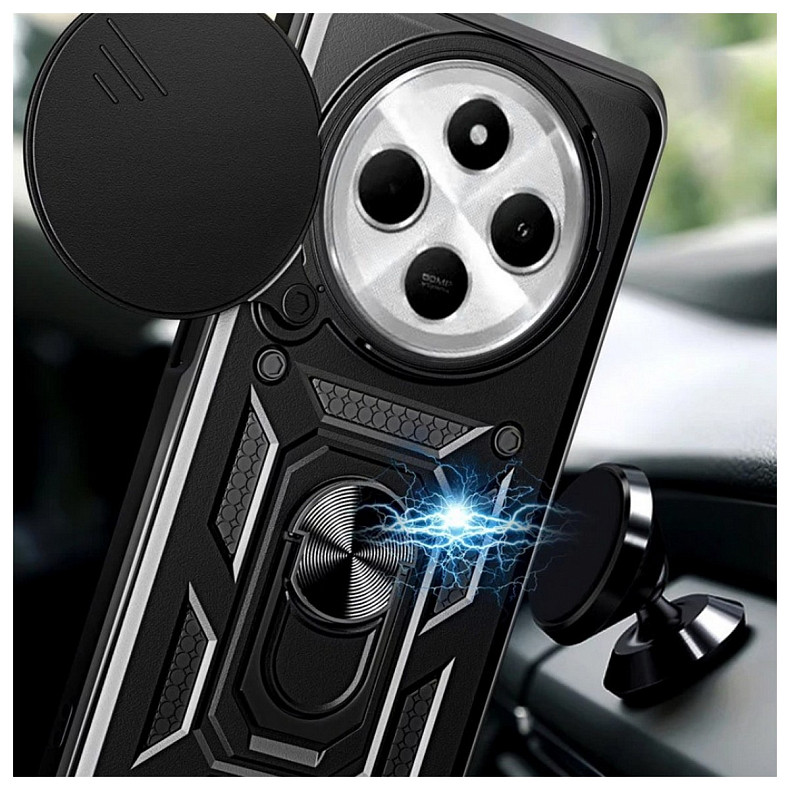 Чeхол-накладка BeCover Military для Xiaomi Redmi 14C 4G/Poco C75 Black (712489)