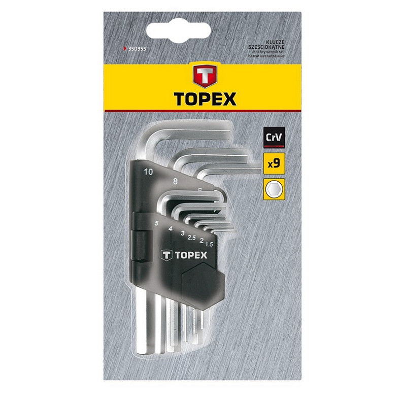 Набір шестигранних ключів TOPEX 35D955