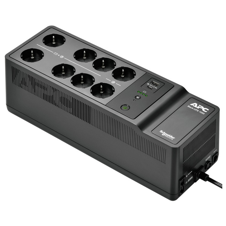 ДБЖ APC Back UPS 850VA/520W, USB charging port, USB, 6+2 Schuko (BE850G2-GR)