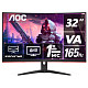 Монитор 31.5" AOC CQ32G2SE/BK, VA, QHD, 165Гц, изогнутый, DP, HDMI x 2, колонки, черный