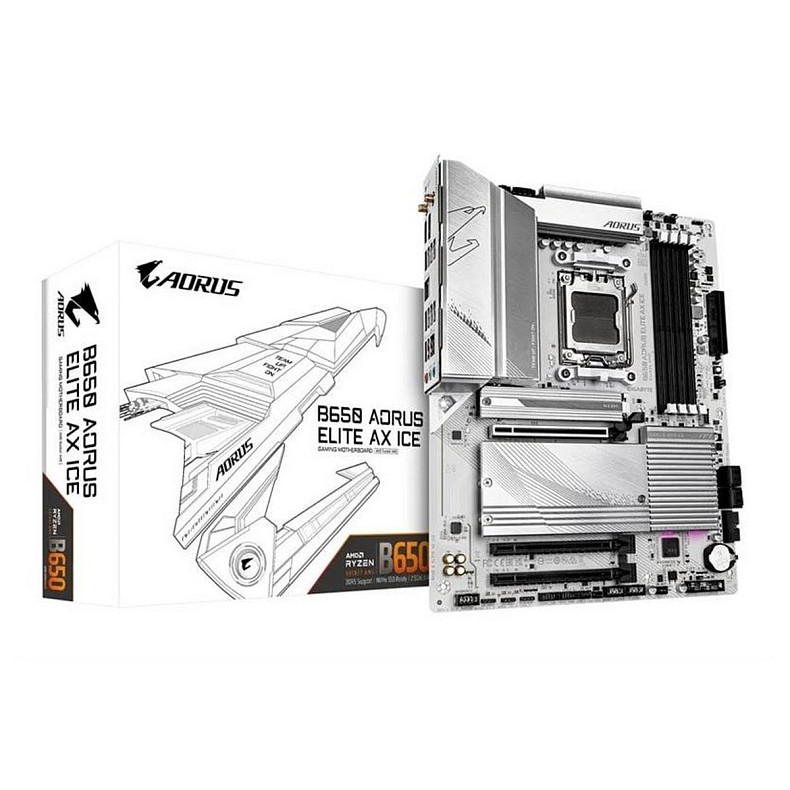 Материнская плата Gigabyte B650 Aorus Elite AX Ice Socket AM5