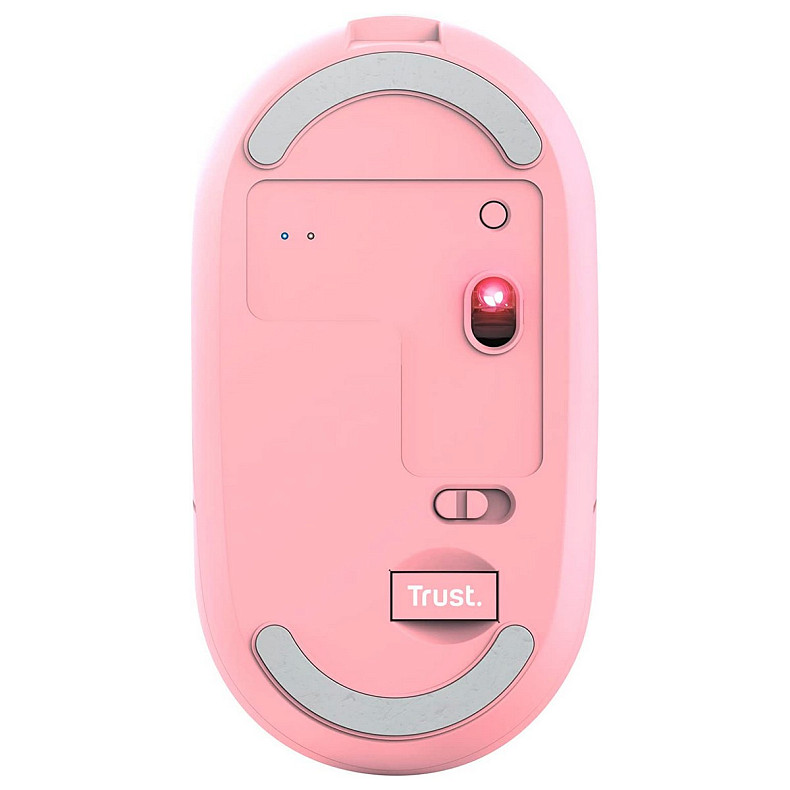 Мышка Trust Puck Rechargeable Ultra-Thin BT WL Silent Pink