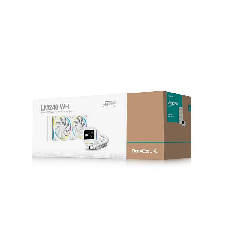 Система водяного охлаждения DeepCool LM240 WH (R-LM240-WHDMMC-1)