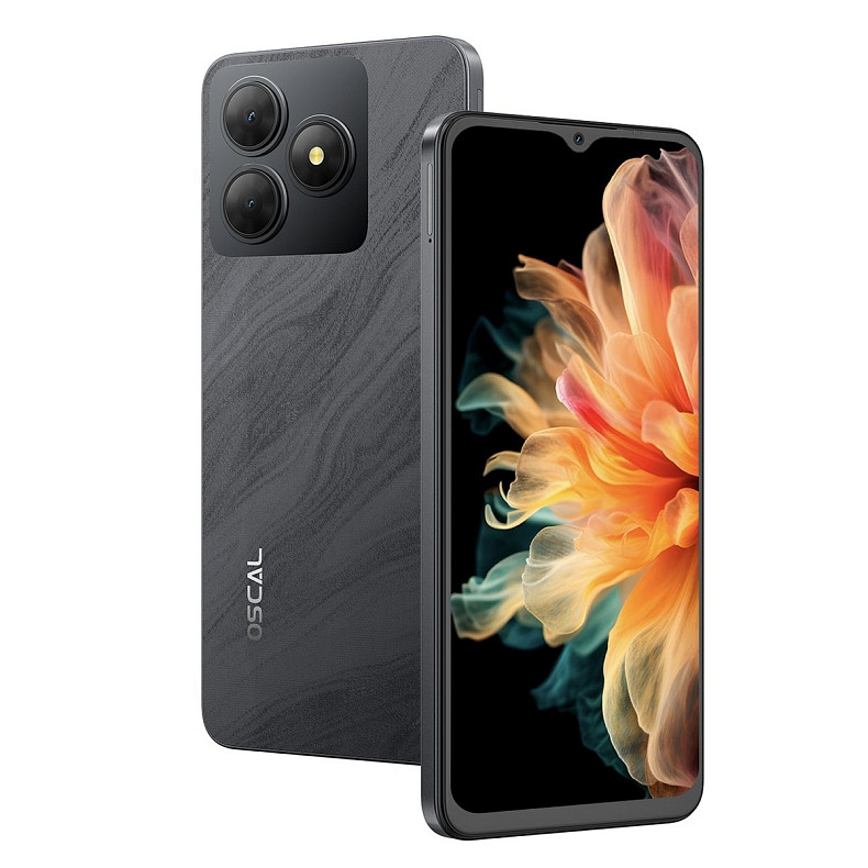 Смартфон Oscal Flat 2 4/128GB Phantom Black
