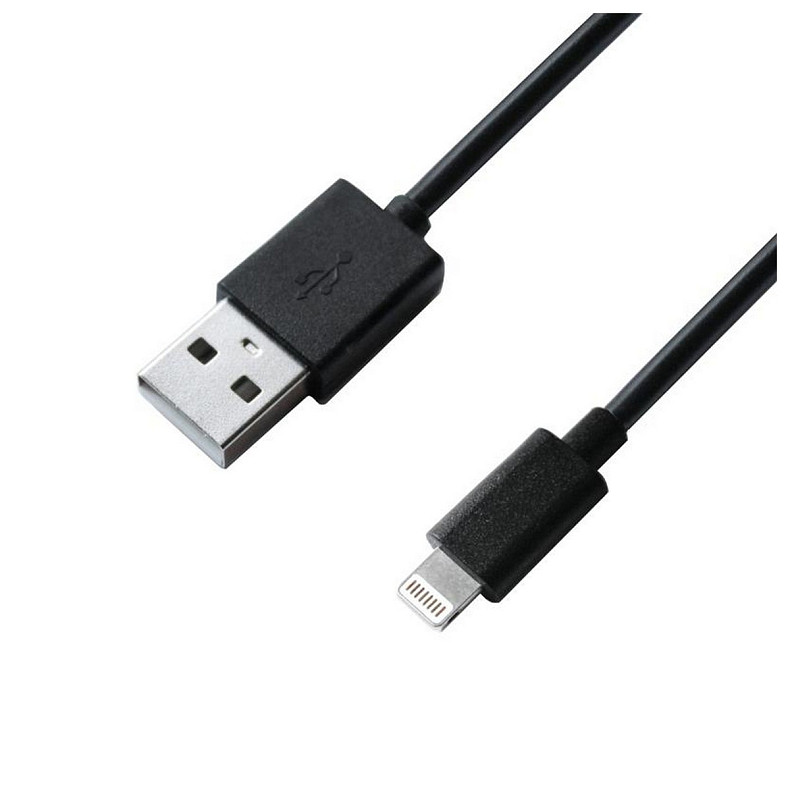 Мережевий зарядний пристрій Grand-X (1xUSB 2.1А) Black (CH-17BL) із захистом від перевантаження + кабель Li