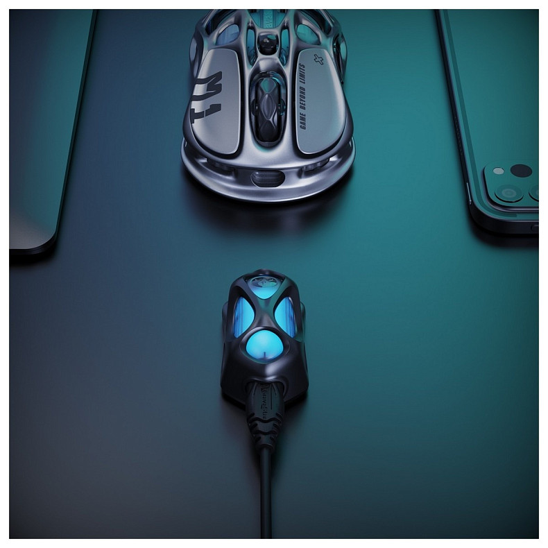 Мышь GravaStar Mercury M1 Pro, magnesium alloy body, BT/WL/USB-A, RGB, Gunmetal Gray