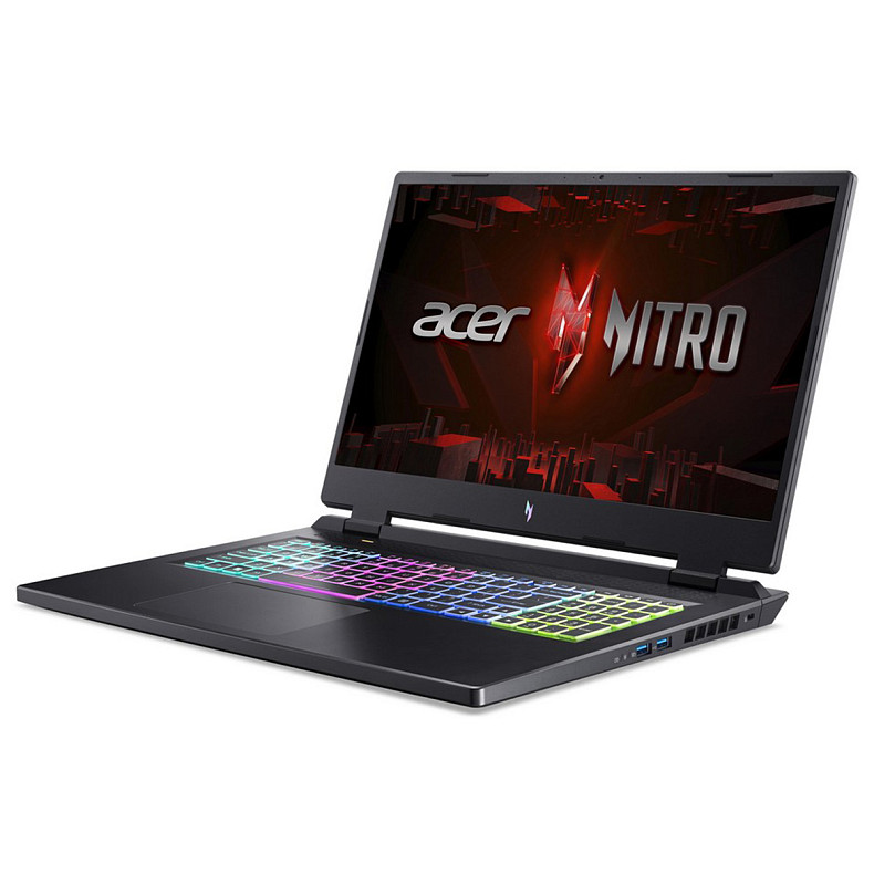 Ноутбук Acer Nitro 17 AN17-41 17.3" QHD IPS, AMD R7-7735HS, 16GB, F1024GB, NVD4050-6, Lin, черный (NH.QL1EU.001)