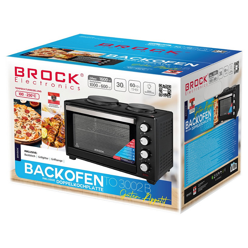 Электрическая печь BROCK TO 3002 B