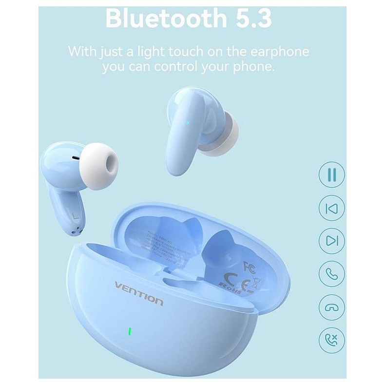 Навушники Vention Elf Earbuds E01 Blue