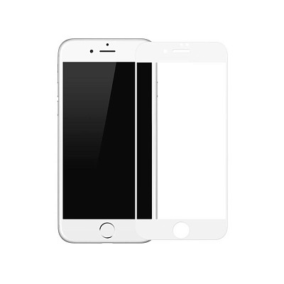 Защитное стекло Baseus Silk-screen 3D Arc iPhone 7/8 White (SGAPIPH8N-KA02)
