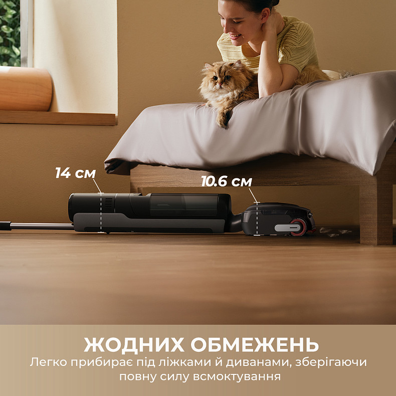 Беспроводной моющий пылесос Dreame H15 Pro FoamWash