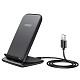 Зарядний пристрій Choetech 15W Fast Wireless Charging Stand 2coils black