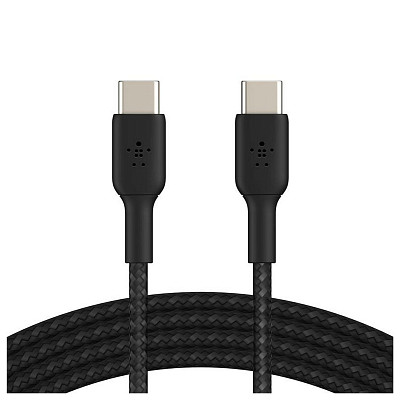 Кабель Belkin USB-С - USB-С, BRAIDED, 1m, black