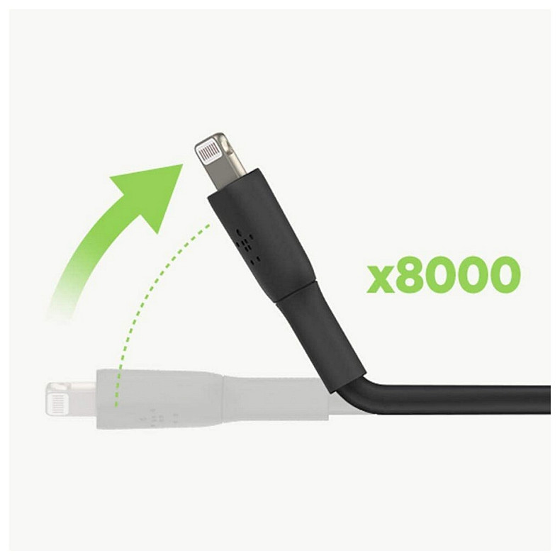 Кабель USB-A > Lightning зарядка/синхронизация Belkin 1м, 12Вт, PVC, черный