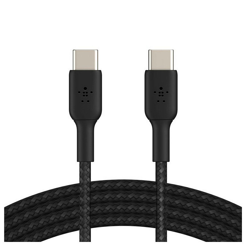 Кабель Belkin USB-С - USB-С, BRAIDED, 1m, black