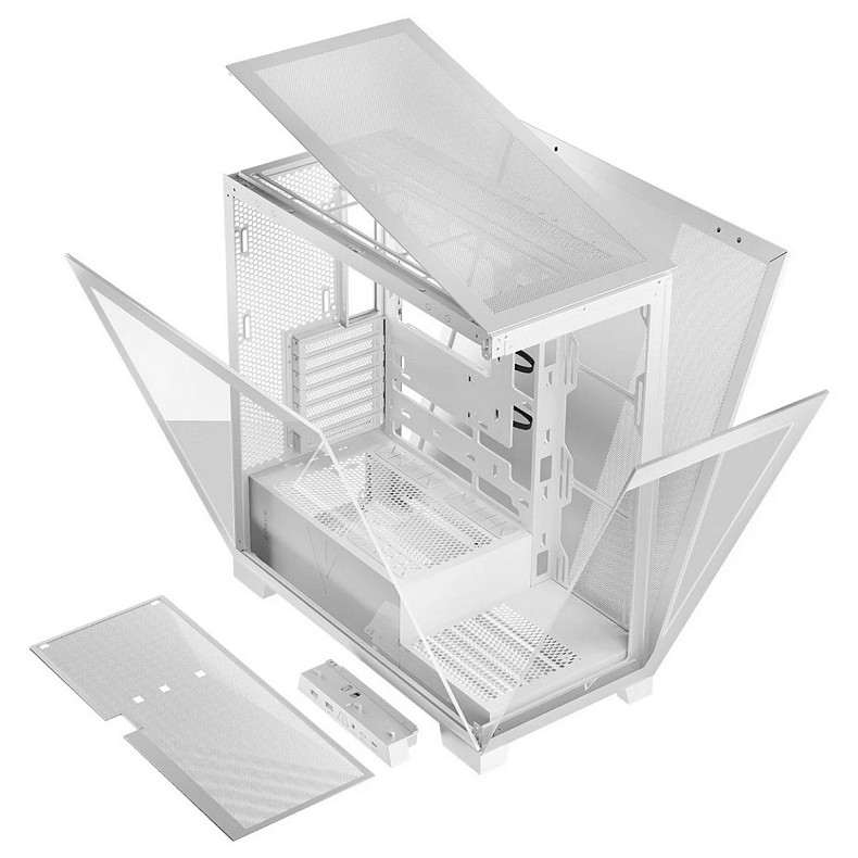 Корпус Modecom VOLCANO SPACE APEX w/o fans MIDI USB 3.0x2+TYPE-C WHITE без БП ATX