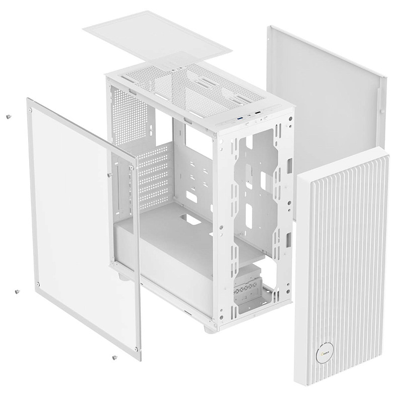 Корпус Ocypus GAMMA C70 W/O PSU, WH ATX (GAMMA-C70-WHG000XX-GL)
