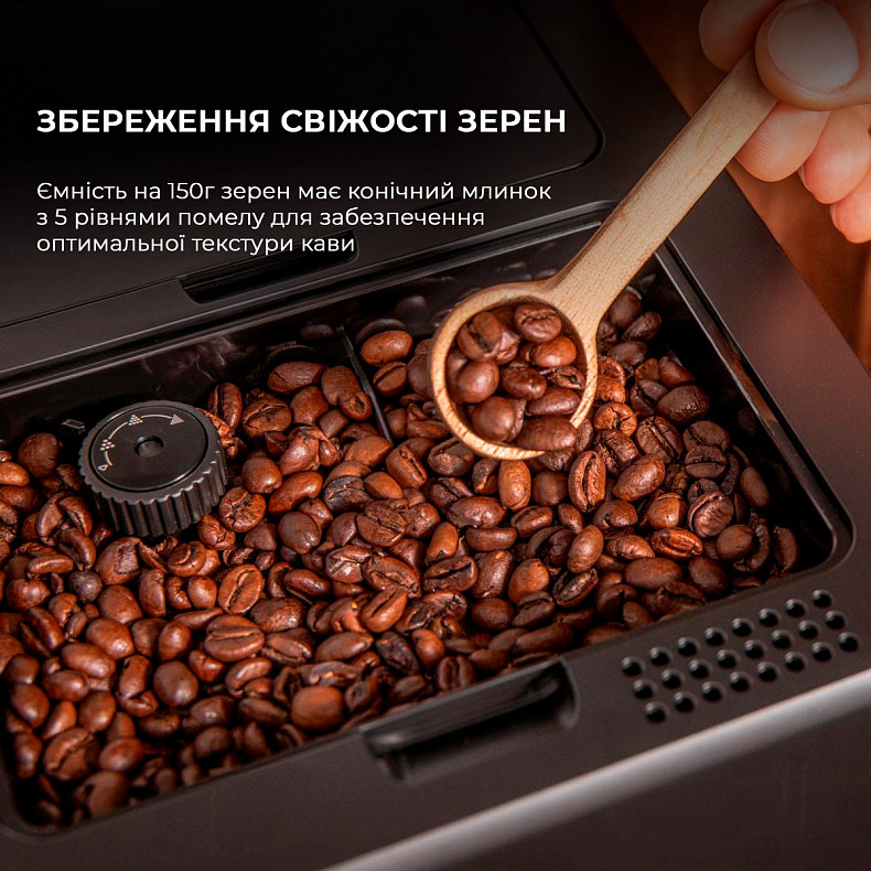 Кофемашина CECOTEC Cremmaet Compactccino Connected Black/Silver