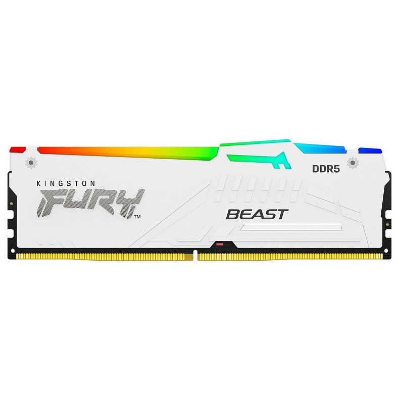 ОЗП Kingston DDR5 32GB 5200 FURY Beast RGB EXPO Білий