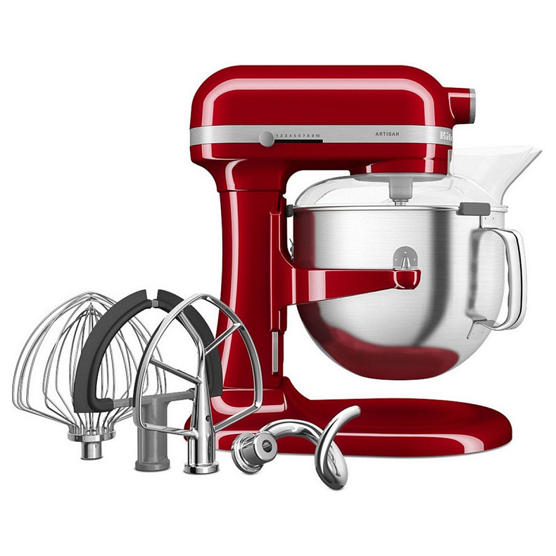 Кухонний комбайн KitchenAid Heavy Duty 6,6 л 5KSM70JPXEER з підйомною чашею, червоний