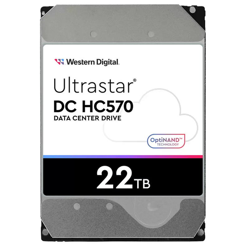 Накопитель HDD WD SATA 22TB 7200RPM 6GB/S 512MB DC HC570 0F48155