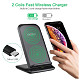 Зарядний пристрій Choetech 15W Fast Wireless Charging Stand 2coils black