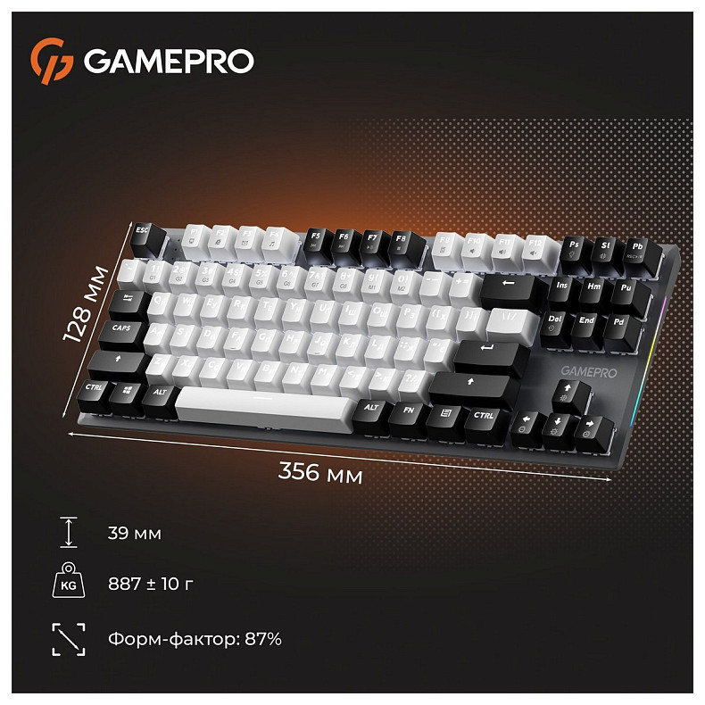 Клавиатура GamePro Genesis Joker MK124G Outemu Red Swithes USB Gray