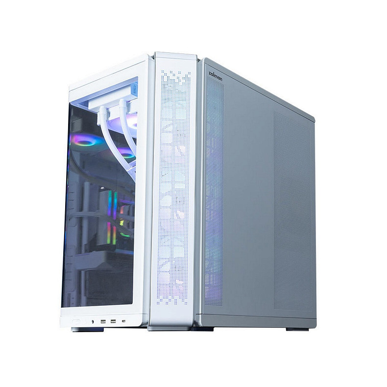 Корпус Zalman P60 без БЖ, 2xUSB3.0, 1x Type C, 3x120мм ARGB Reverse, 2x120мм ARGB, VGA 435мм, LCS re