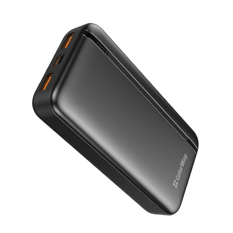 Универсальная мобильная батарея ColorWay Portable Charger 20000mAh Black (CW-PB200LPB4BK-PD)