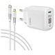 Сетевое зарядное устройство Intaleo TCGQPD120L (1USBx3A) White (1283126510007) + кабель Lightning