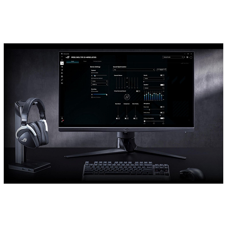 Навушники Asus ROG Delta S Wireless Black/White (90YH03IW-B3UA00)