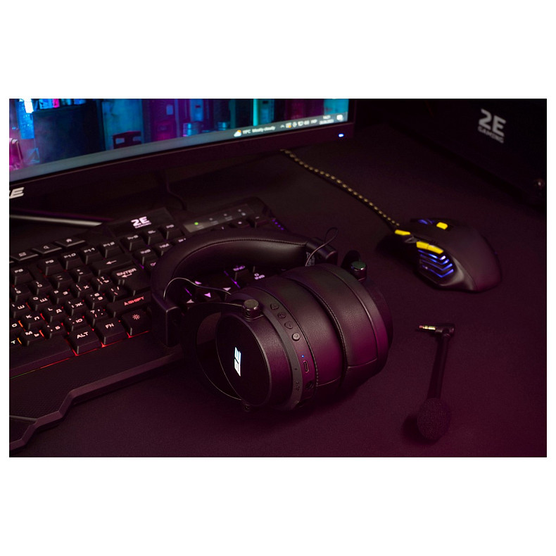 Комп'ютерна гарнітура 2E GAMING HG360 RGB WL 7.1 Black (2E-HG360BK-WL)