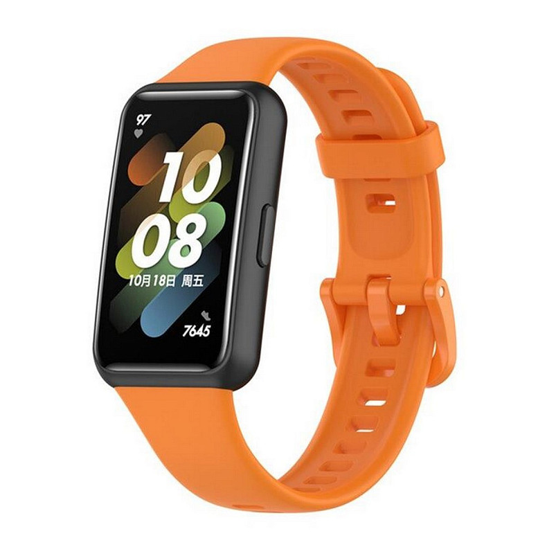 Силіконовий ремінець BeCover для Huawei Band 7/Honor Band 7 Orange (709470)