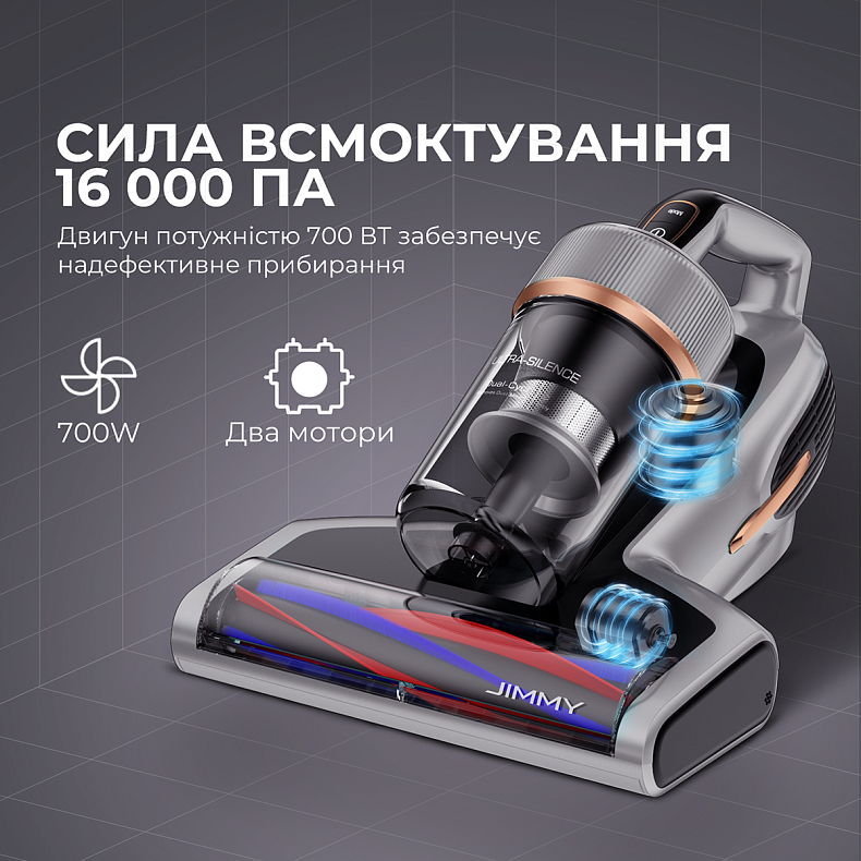 Ручний пилосос JIMMY з УФ-лампою для м'яких меблів (BX7 Pro)